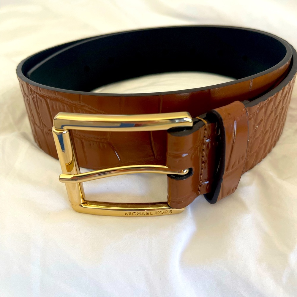 MICHEAL KORS Brown Leather Belt
